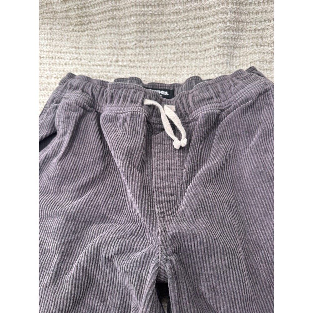 RSQ Corduroy Pants Straight Leg Size S Grey Mens Elastic Waist Drawstring Casual - Picture 10 of 12